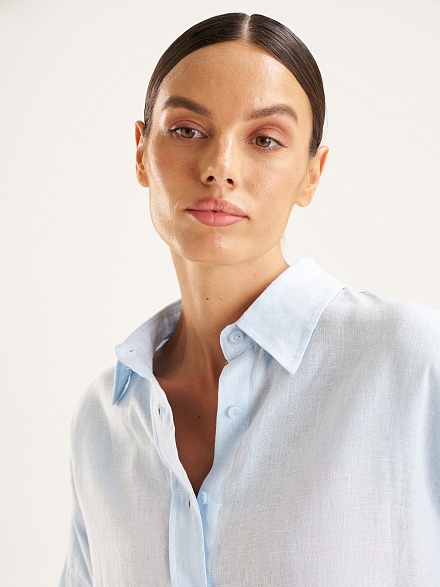 Рубашка льняная оверсайз - G022SZ0040KETO_G Сорочка жен. (VR003, 38)