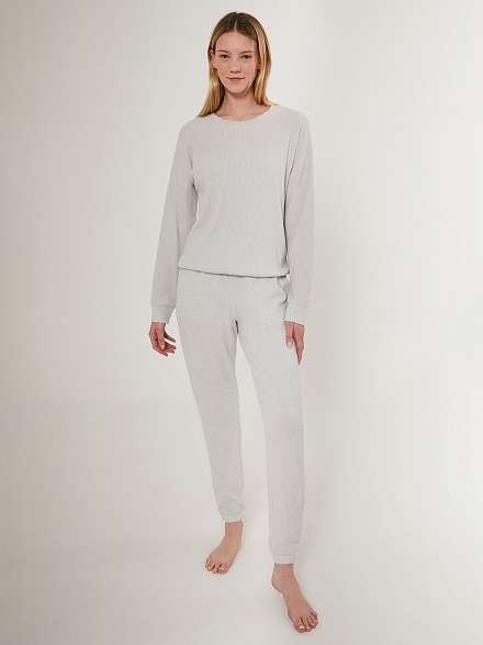 Теплая пижама со штанами и кофтой - G022SZ0HFTKMPC8731_S Костюм дом. жен. Бельевое изделие (VR024, XL)