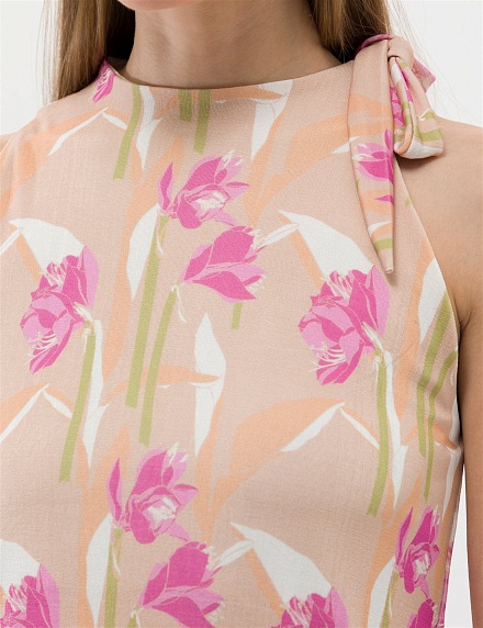 Топ с декоративным узлом - G022SZ0110PENDRA-B Футболка жен. (VR233, L)