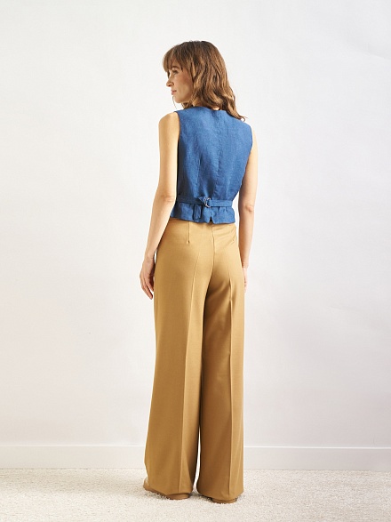 Жилет классический льняной - G022SZ0100Y-MALONE-R Жилет жен. (VR033, 34)