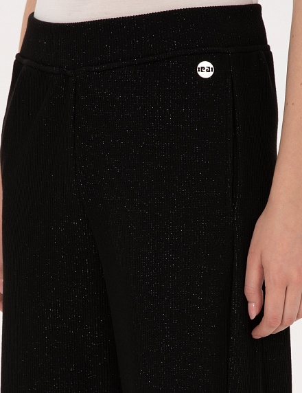 Брюки трикотажные на резинке широкие - G022SZ0OP0STRAN_P Брюки спорт. жен. (VR046, S)