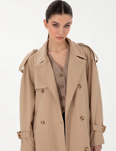 Плащ двубортный оверсайз - G022SZ0KS0CANNAL Куртка жен. (VR011, 36)