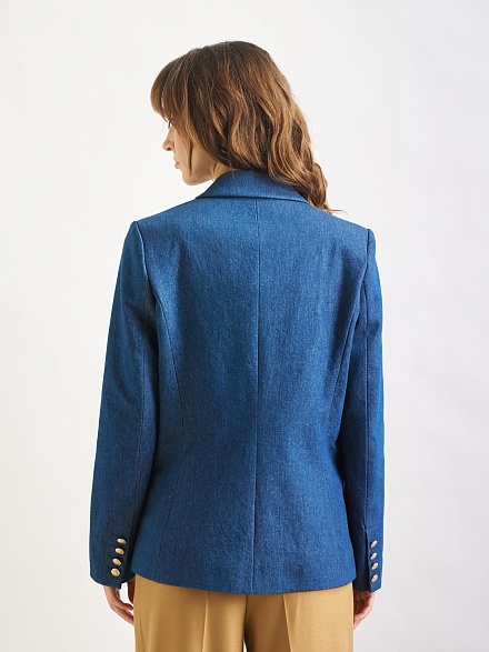 Пиджак джинсовый однобортный - G072SZ0770R_OTIS_C Куртка джинс. жен. (VR028, 36)