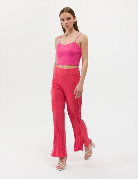 Брюки трикотажные с разрезами - G022SZ0OP0TELAS-P Брюки спорт. жен. (VR023, L)