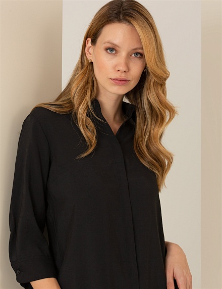 Платье рубашка с рукавом 3/4 - G022SZ0320ASYA Платье жен. (VR046, 36)