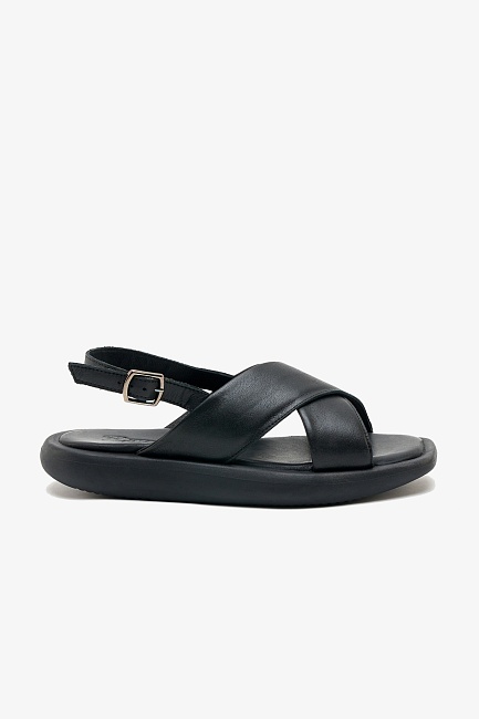 Сандалии кожаные с перекрестными ремешками - S072SZ0330Y23MEDUSA-SAND Обувь жен. (VR046, 36)