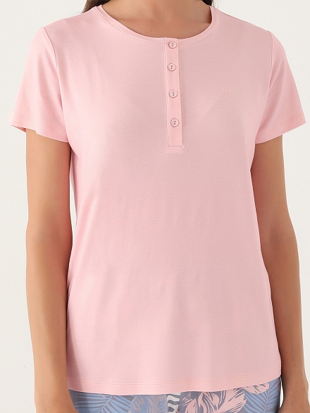 Пижама со штанами и футболкой - G022SZ0HFP028801_IY24 Костюм дом. жен. Бельевое изделие (VR041, S)