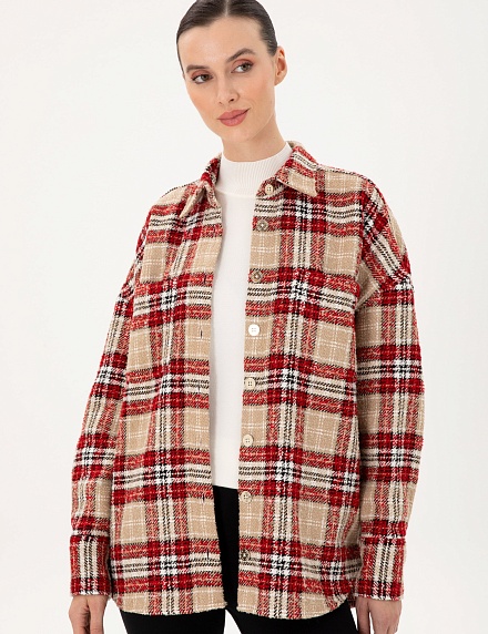 Рубашка теплая прямого кроя - G022SZ0040KENTIA Сорочка жен. (VR030, 40)