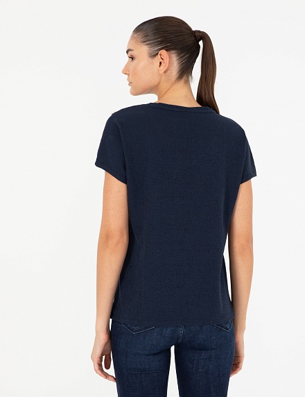 Футболка с V-образным вырезом - G022SZ0110GEBI Футболка жен. (VR033, S)