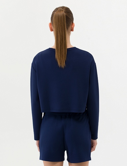 Свитшот укороченный с аппликацией - G022SZ0820BRISA Толстовка жен. (VR033, S)