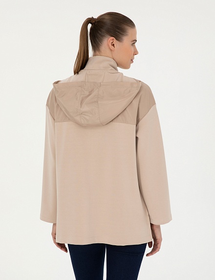 Толстовка со съемным капюшоном на молнии - 