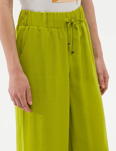 Брюки широкие на резинке на кулиске - G022SZ0780EREZ Брюки жен. (VR232, 36)