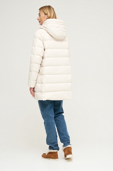 Пуховик стеганый со съемным капюшоном - G022SZ0KS0NATURAL023K-R Куртка жен. (VR049, 38)