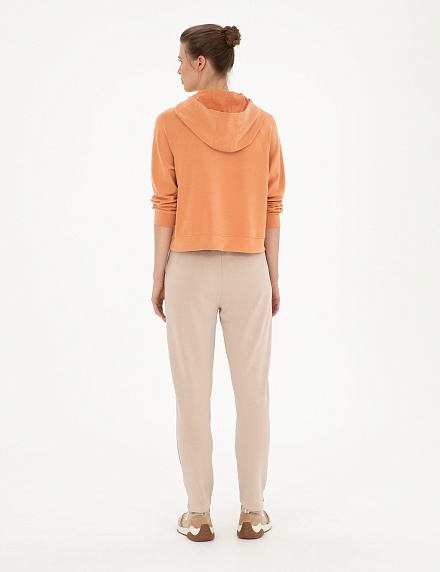 Брюки спортивные на кулиске зауженные - 