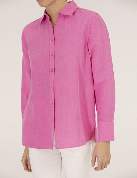 Рубашка из смеси льна и хлопка оверсайз - G022SZ0040KETO Сорочка жен. (VR167, 36)