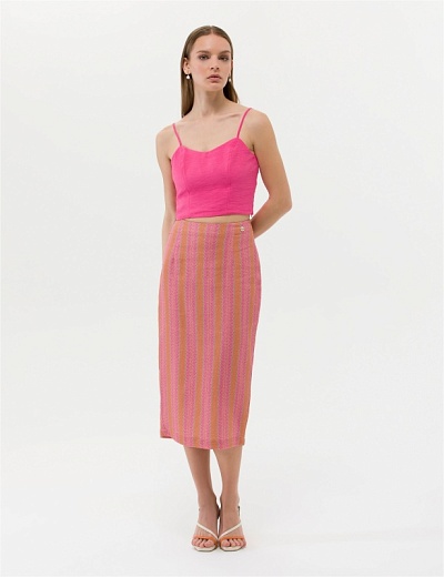 Юбки миди в полоску - G022SZ0980WESTA Юбка жен. (VR222, 36)