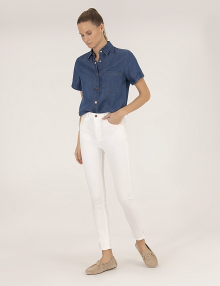 Джинсы укороченные зауженные - G022SZ0780DERIN-23Y Брюки жен. (VR019, 44)