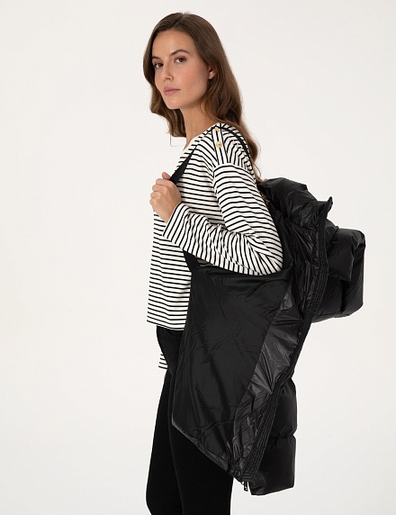 Пуховик укороченный с несьемным капюшоном - G022SZ0MS0NICCO Куртка жен. (VR046, 36)