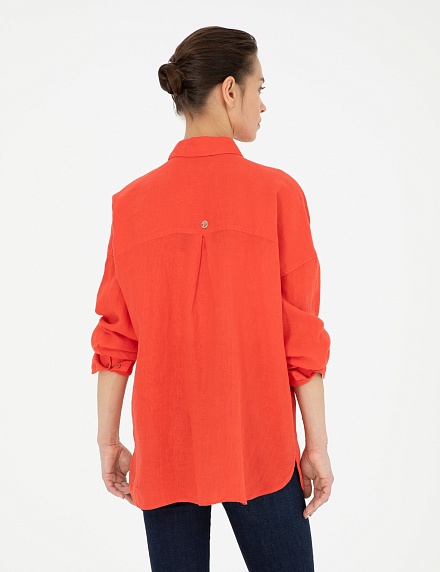Рубашка из смеси льна и хлопка свободная - G022SZ0040KETO Сорочка жен. (VR239, 36)