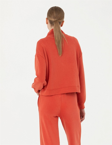 Толстовка с воротником на кнопках - 