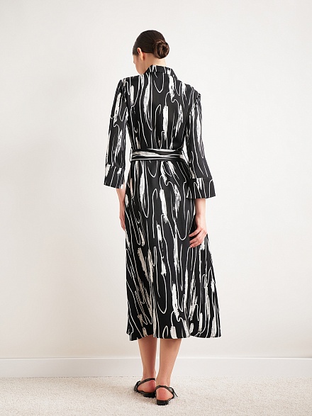 Платье миди с длинным рукавом - G022SZ0320NATSA Платье жен. (VR046, 40)