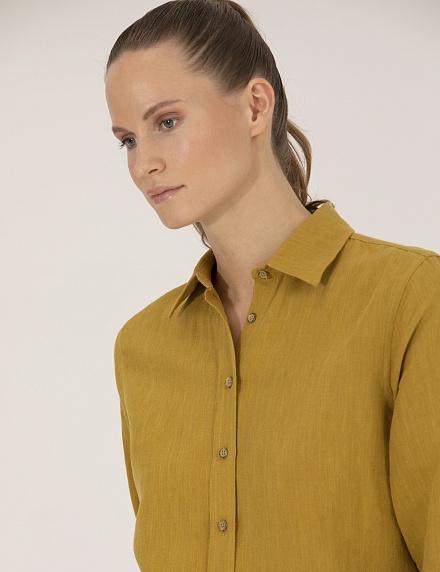 Рубашка из смеси льна и хлопка свободная - G022SZ0040KETO Сорочка жен. (VR235, 40)