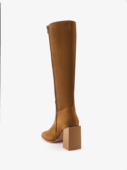 Сапоги замшевые на квадратном каблуке - S072SZ0330K23ETTELE-P Обувь жен. (VR099, 38)