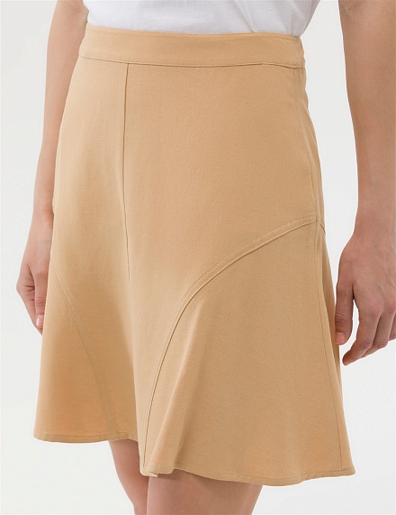 Юбка трапеция трикотажная мини - G022SZ0980SOLO-E Юбка жен. (VR011, 34)