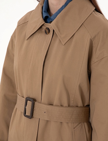 Плащ однобортный с поясом - G022SZ0KS0KRANC Куртка жен. (VR015, 36)