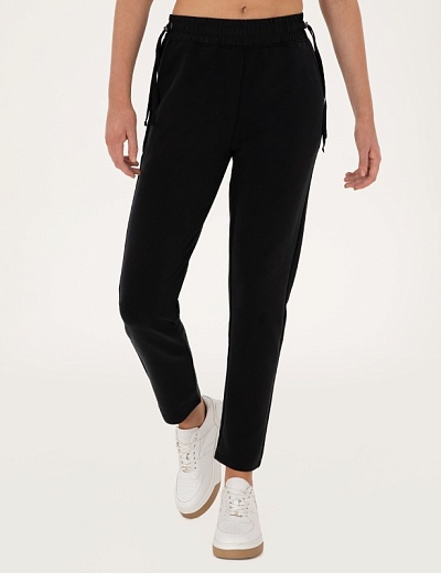 Брюки спортивные на кулиске зауженные - G022SZ0OP0SARS_P Брюки спорт. жен. (VR046, XS)