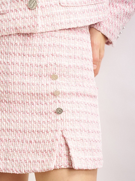 Юбка-шорты твидовая - G022SZ0980E-CROSSE-R Юбка жен. (VR041, 34)