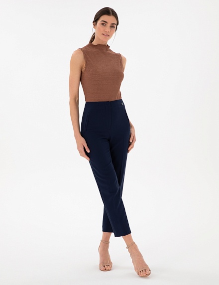 Топ из фактурной ткани - G022SZ0110TEGU_B Футболка жен. (VR029, 2XS)