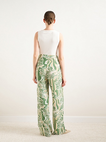 Брюки широкие с вискозой - G022SZ0780WOLK-P Брюки жен. (VR054, 36)