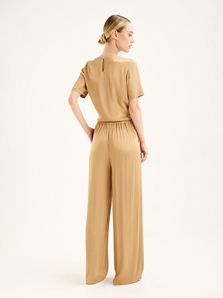 Брюки широкие на кулиске - G022SZ0780YUNA_P Брюки жен. (VR029, 32)