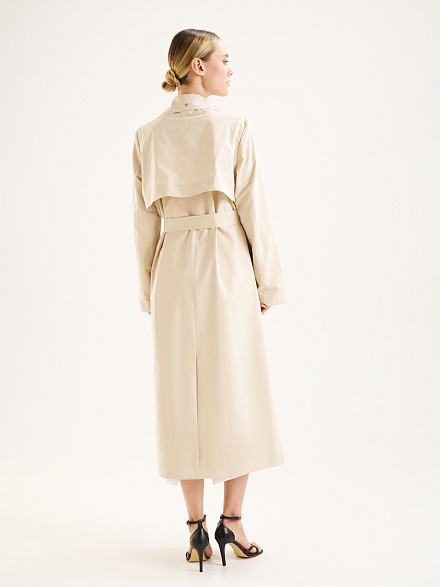Плащ классический на запах с поясом - G022SZ0KS0NOBLE Куртка жен. (VR011, 40)