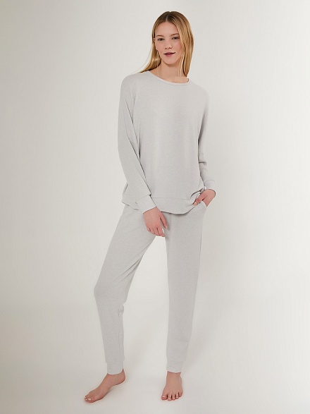 Теплая пижама со штанами и кофтой - G022SZ0HFTKMPC8732_S Костюм дом. жен. Бельевое изделие (VR024, M)