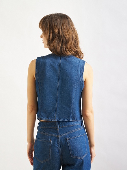 Жилет джинсовый - G072SZ0770R_OTIS_Y Куртка джинс. жен. (VR028, 36)