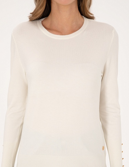 Джемпер с декоративными пуговицами - G022SZ0TK0DADA_25K Кофта жен. (VR019, XL)