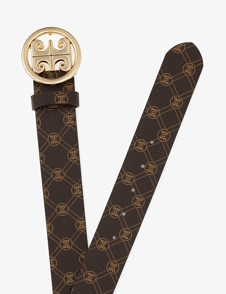 Ремень из экокожи с логотипом - A022SZ016DNMIY24_K132 Ремень жен. (VR029, 90)