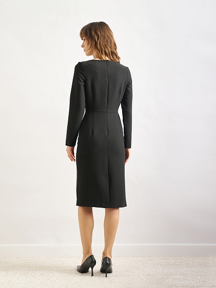 Платье миди приталенное - G022SZ0320R_NILKA Платье жен. (VR046, 34)