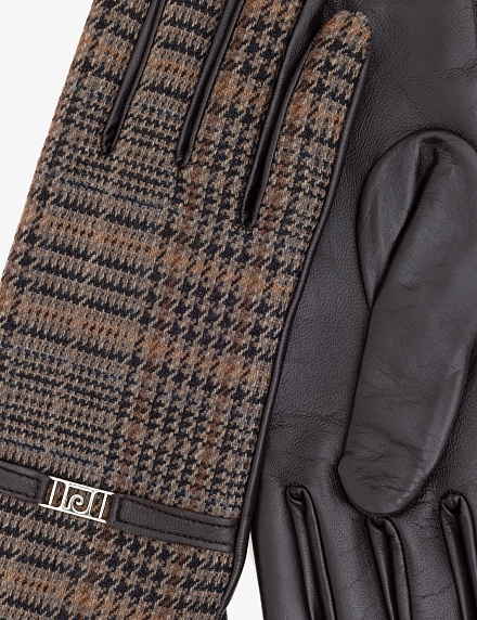 Перчатки комбинированные кожаные - A022SZ0DH0POLAW Перчатки жен. (VR029)