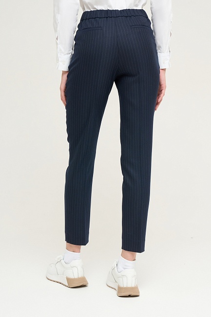 Брюки в полоску укороченные зауженные - P022SZ0030P_P_PERSON_R Брюки жен. (VR033, 36)