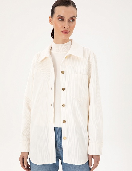 Рубашка вельветовая прямого кроя - G022SZ0040ENDA_G Сорочка жен. (VR019, 40)