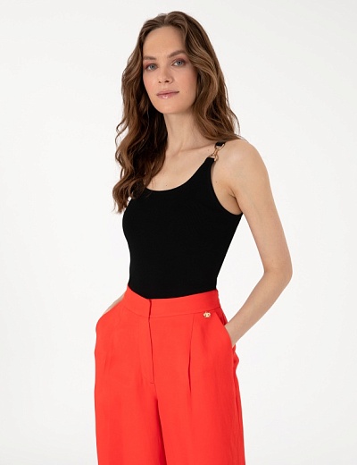 Топ с декоративной деталью - G022SZ0TK0ZEBI Кофта жен. (VR046, XS)