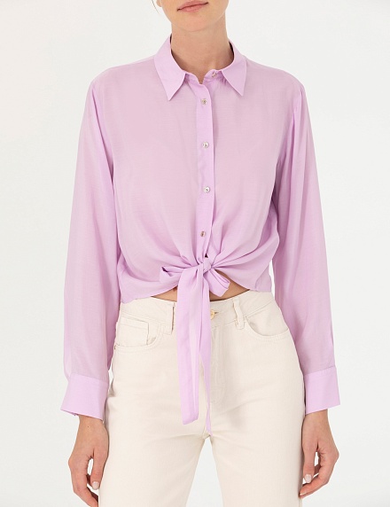 Рубашка с завязками укороченная - G022SZ0040LISA Сорочка жен. (VR034, 42)