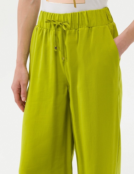Брюки широкие на резинке на кулиске - G022SZ0780EREZ Брюки жен. (VR232, 36)