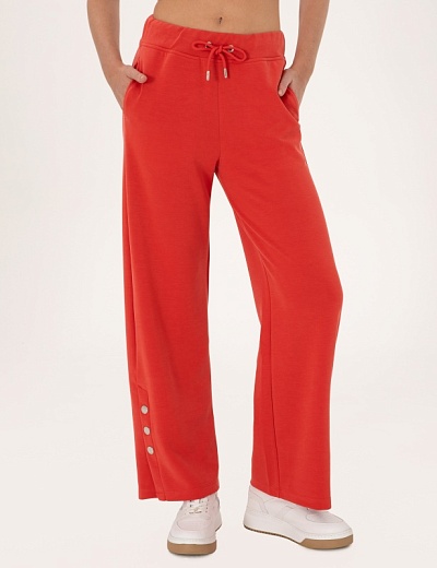 Брюки спортивные с разрезами на кнопках прямые - G022SZ0OP0WERD_P Брюки спорт. жен. (VR030, XS)