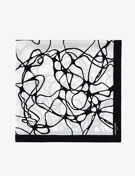 Платок шелковый с узором - A022SZ09393OSHOROV Шарф жен. (VR046)