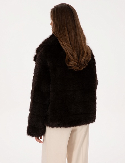 Шуба из экомеха укороченная - G022SZ0MS0ELITE Куртка жен. (VR029, 38)