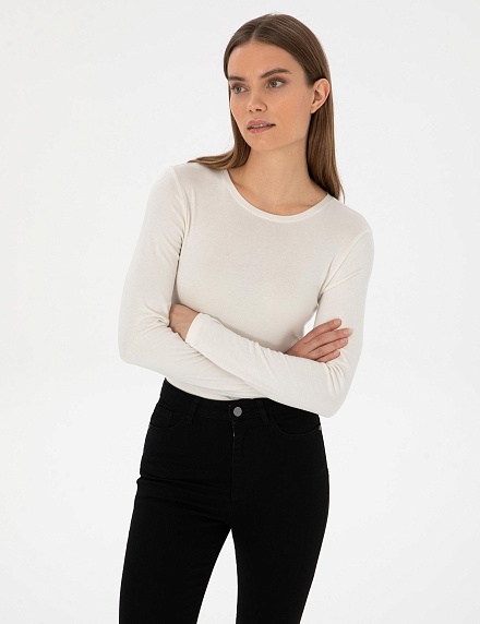 Лонгслив базовый - G022SZ0110SEMUSE Футболка жен. (VR019, L)